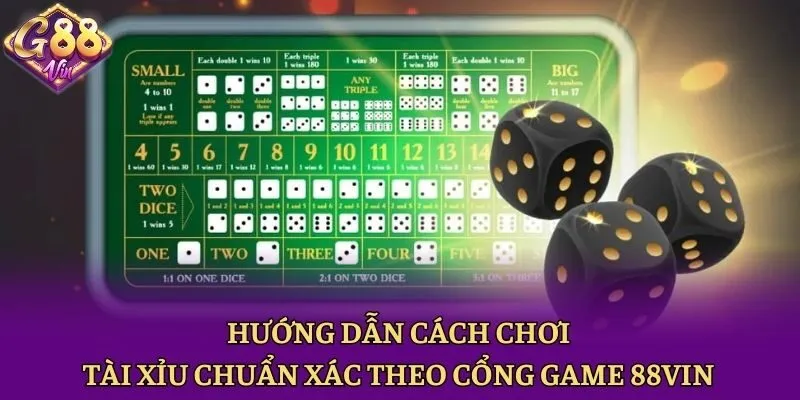 Hướng dẫn cách chơi tài xỉu chuẩn xác theo cổng game 88vin